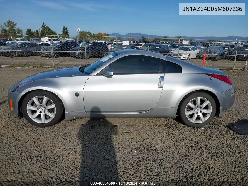 2005 Nissan 350Z Touring VIN: JN1AZ34D05M607236 Lot: 40554680