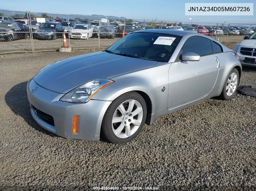 2005 Nissan 350Z Touring VIN: JN1AZ34D05M607236 Lot: 40554680