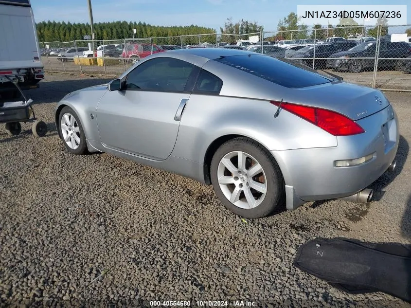 2005 Nissan 350Z Touring VIN: JN1AZ34D05M607236 Lot: 40554680