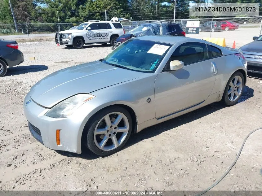 2005 Nissan 350Z Touring VIN: JN1AZ34D05M601873 Lot: 40560611