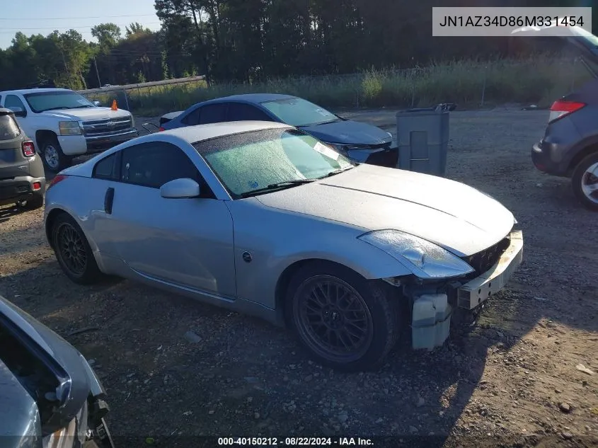 JN1AZ34D86M331454 2006 Nissan 350Z