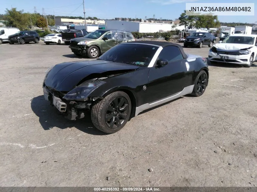 2006 Nissan 350Z Touring VIN: JN1AZ36A86M480482 Lot: 40295392