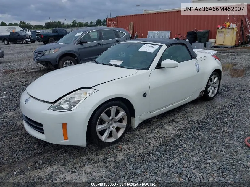 2006 Nissan 350Z Touring VIN: JN1AZ36A66M452907 Lot: 40353060