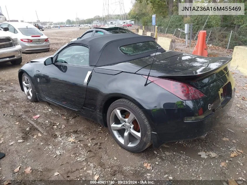 2006 Nissan 350Z Touring VIN: JN1AZ36A16M455469 Lot: 40411780