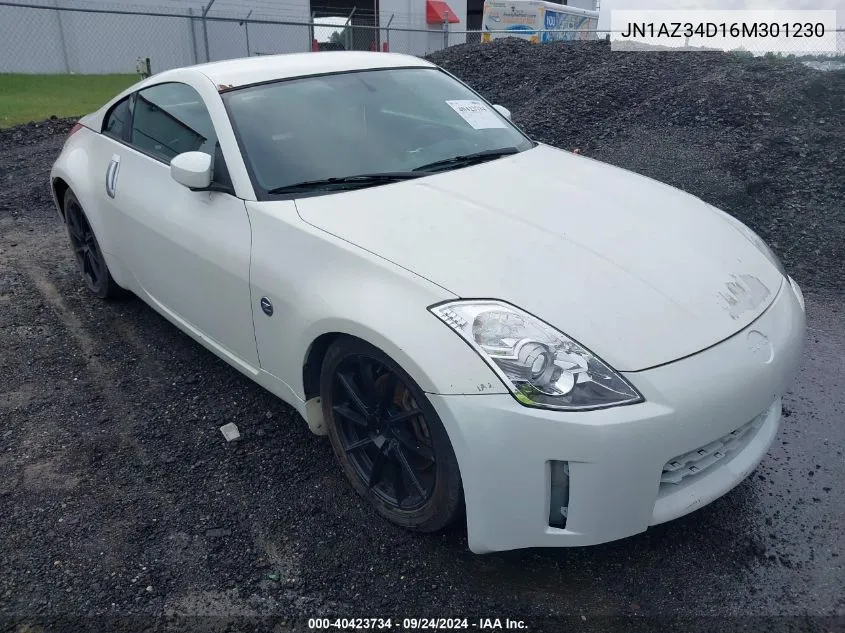 2006 Nissan 350Z Enthusiast VIN: JN1AZ34D16M301230 Lot: 40423734