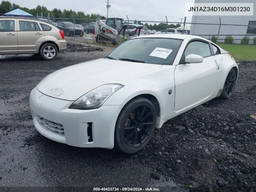 2006 Nissan 350Z Enthusiast VIN: JN1AZ34D16M301230 Lot: 40423734