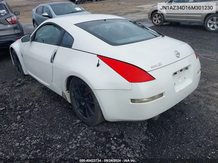 2006 Nissan 350Z Enthusiast VIN: JN1AZ34D16M301230 Lot: 40423734