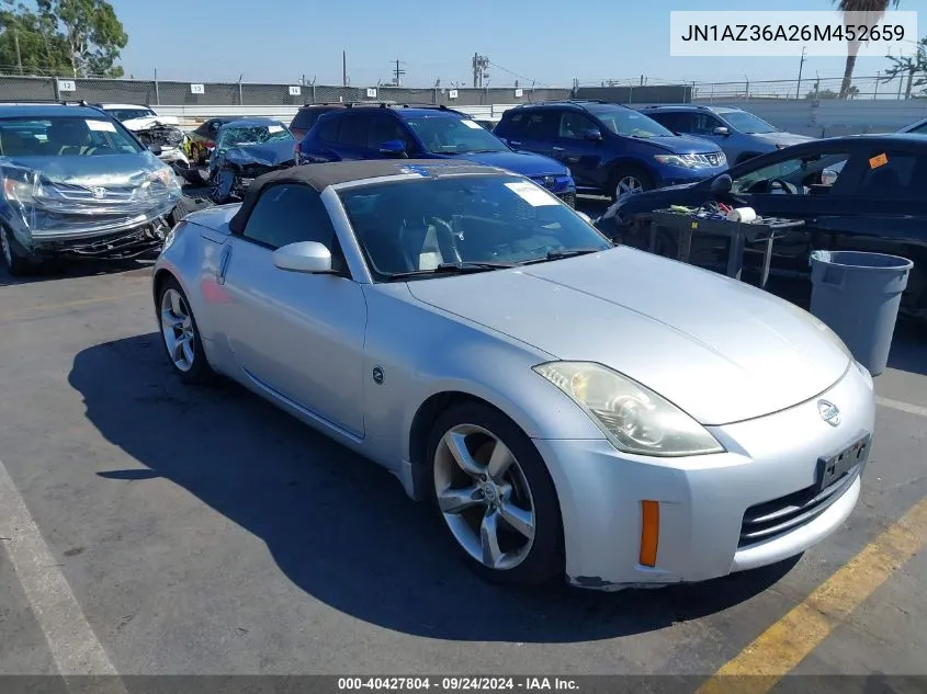 2006 Nissan 350Z Touring VIN: JN1AZ36A26M452659 Lot: 40427804