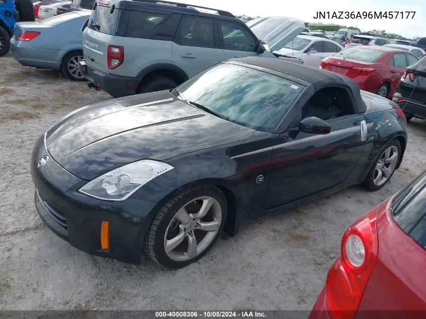 2006 Nissan 350Z Roadster VIN: JN1AZ36A96M457177 Lot: 40508306