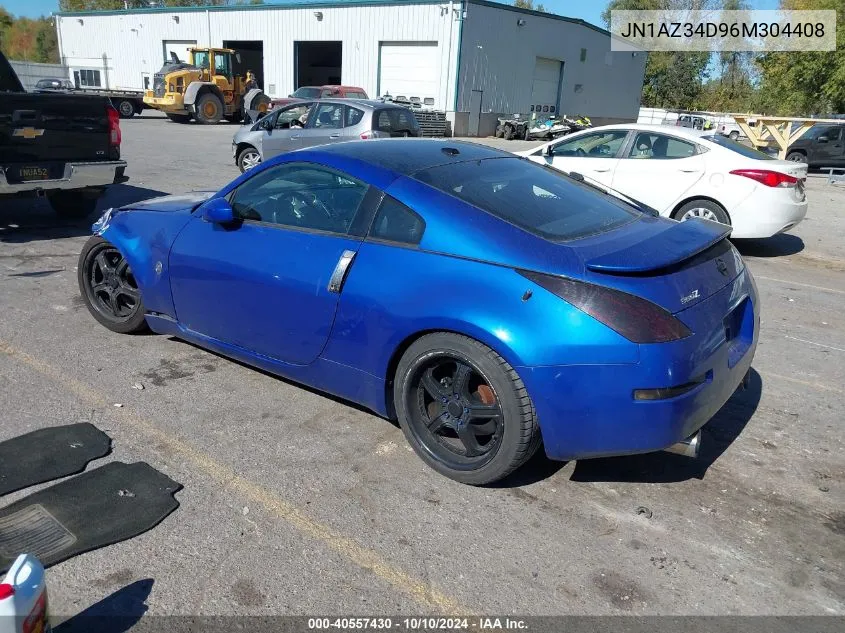 2006 Nissan 350Z Touring VIN: JN1AZ34D96M304408 Lot: 40557430