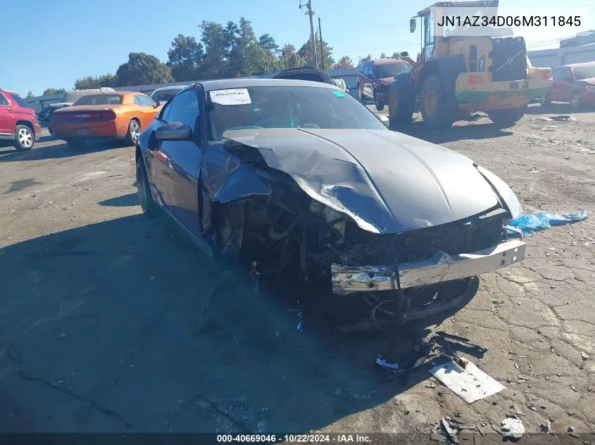 2006 Nissan 350Z VIN: JN1AZ34D06M311845 Lot: 40669046