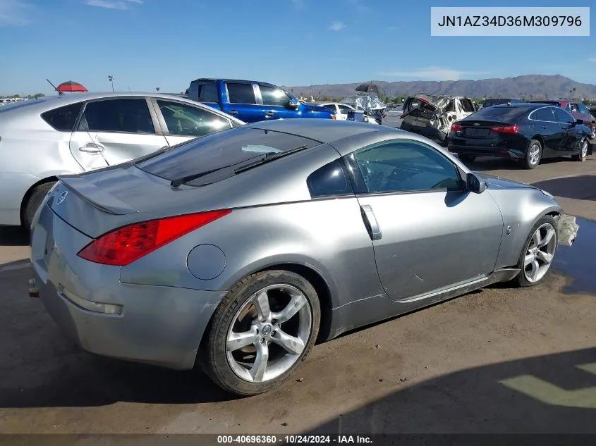 2006 Nissan 350Z VIN: JN1AZ34D36M309796 Lot: 40696360