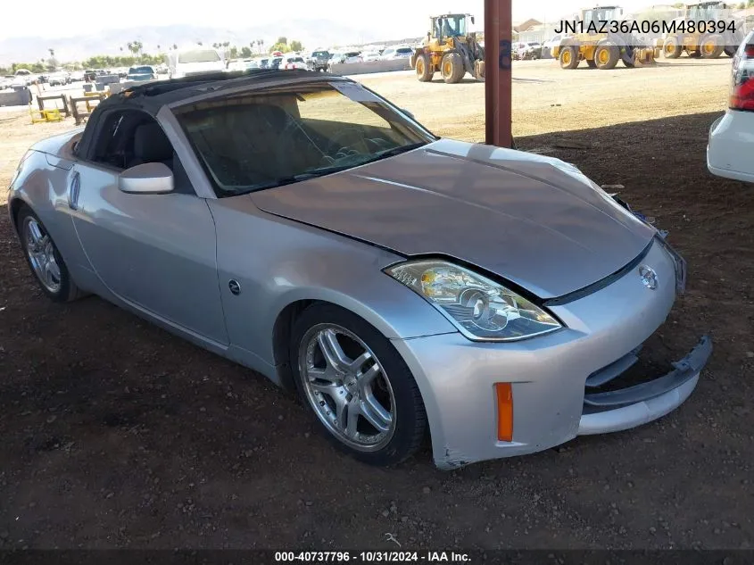 2006 Nissan 350Z Enthusiast VIN: JN1AZ36A06M480394 Lot: 40737796