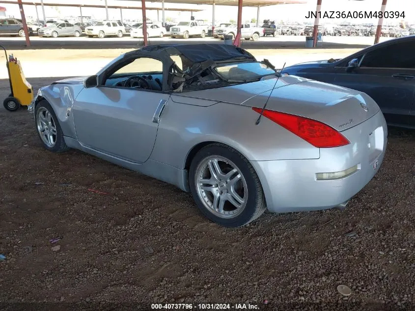 2006 Nissan 350Z Enthusiast VIN: JN1AZ36A06M480394 Lot: 40737796