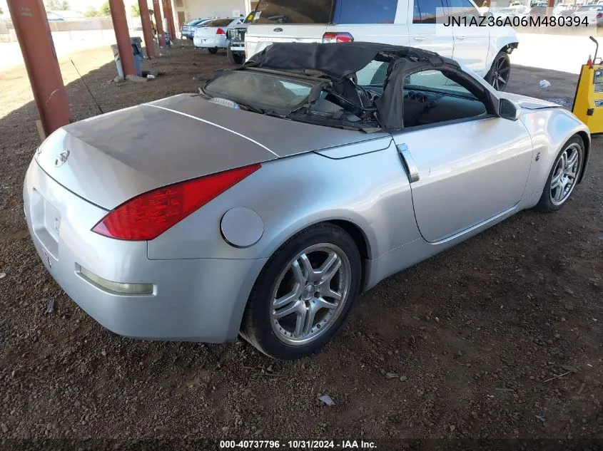 2006 Nissan 350Z Enthusiast VIN: JN1AZ36A06M480394 Lot: 40737796