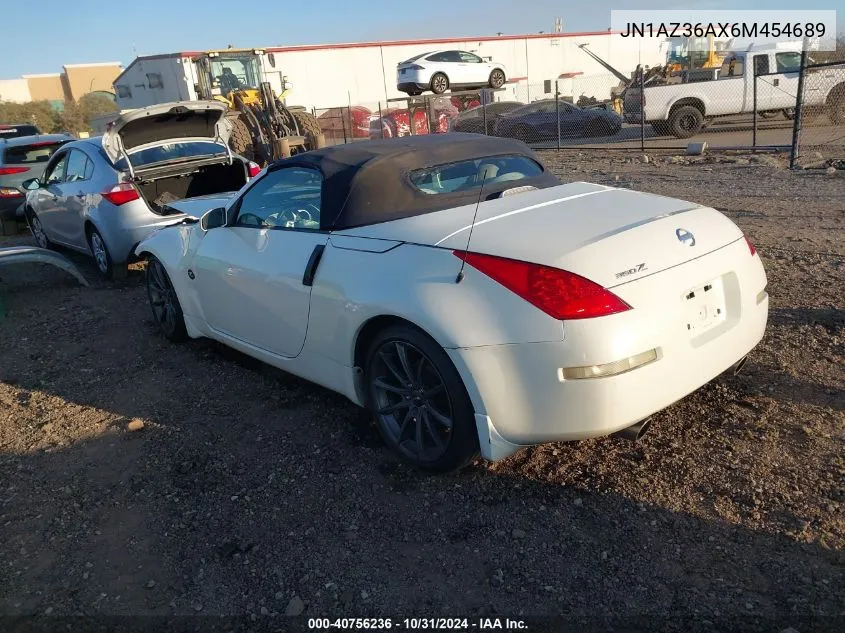 2006 Nissan 350Z Touring VIN: JN1AZ36AX6M454689 Lot: 40756236