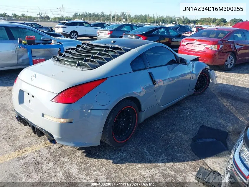 2006 Nissan 350Z Touring VIN: JN1AZ34D16M300255 Lot: 40829837