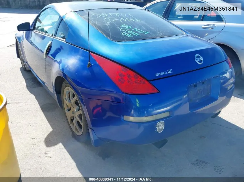 JN1AZ34E46M351841 2006 Nissan 350Z Touring