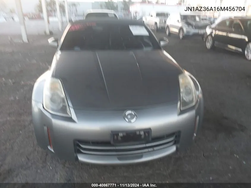 2006 Nissan 350Z Touring VIN: JN1AZ36A16M456704 Lot: 40867771