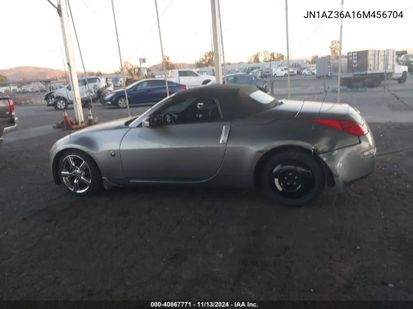 2006 Nissan 350Z Touring VIN: JN1AZ36A16M456704 Lot: 40867771