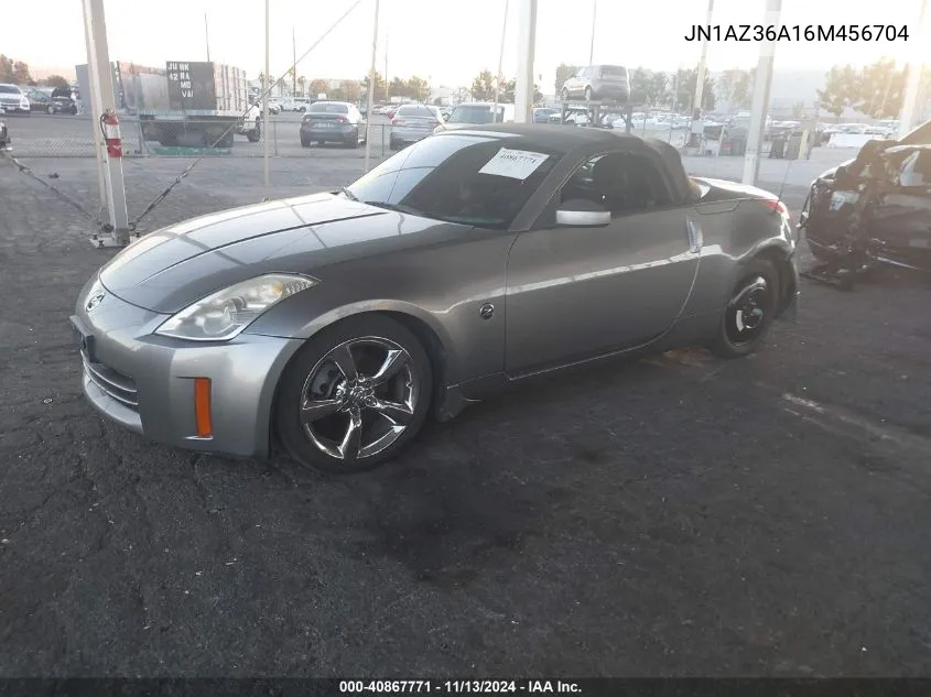 2006 Nissan 350Z Touring VIN: JN1AZ36A16M456704 Lot: 40867771