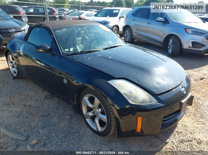 2007 Nissan 350Z Touring VIN: JN1BZ36A77M651289 Lot: 39452711