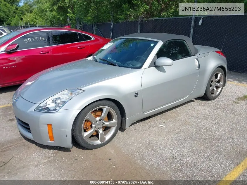 2007 Nissan 350Z Grand Touring VIN: JN1BZ36A27M655203 Lot: 39814133