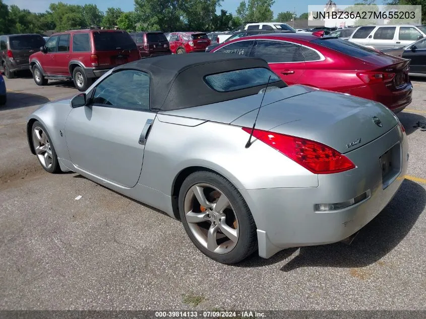 2007 Nissan 350Z Grand Touring VIN: JN1BZ36A27M655203 Lot: 39814133