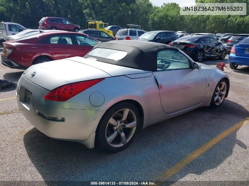 2007 Nissan 350Z Grand Touring VIN: JN1BZ36A27M655203 Lot: 39814133