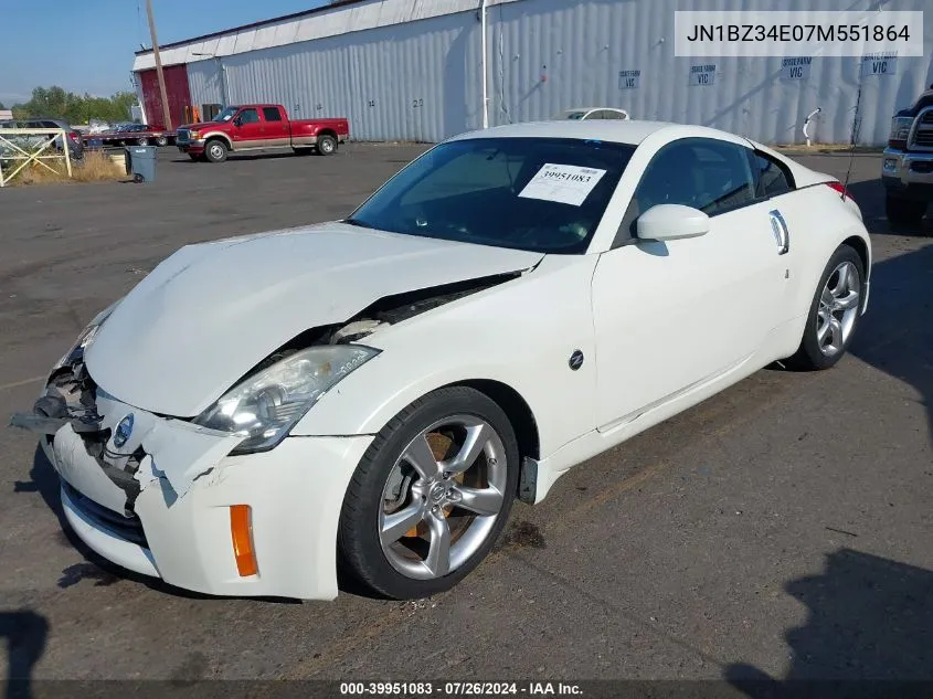 JN1BZ34E07M551864 2007 Nissan 350Z Enthusiast