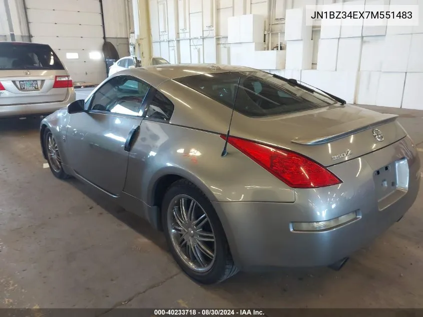 JN1BZ34EX7M551483 2007 Nissan 350Z Touring