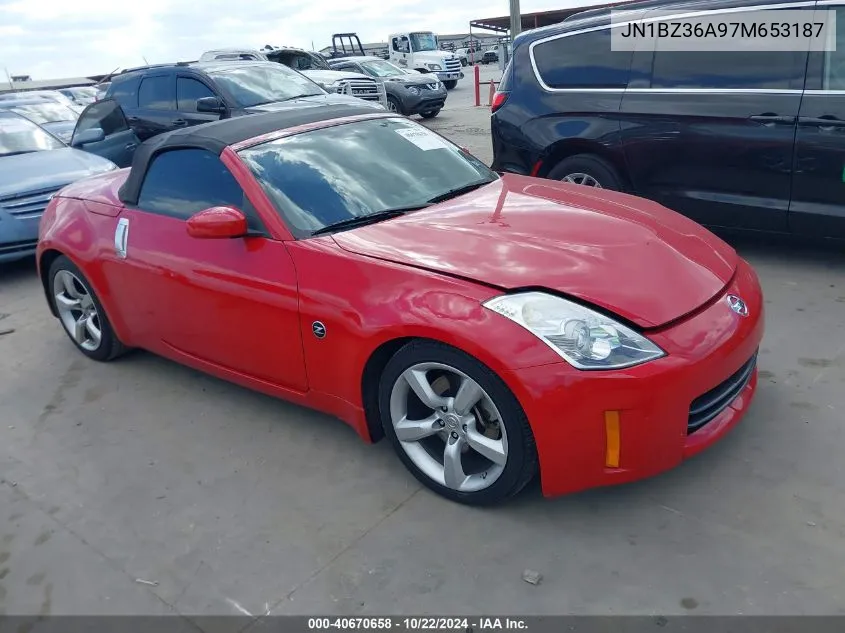 2007 Nissan 350Z Enthusiast VIN: JN1BZ36A97M653187 Lot: 40670658