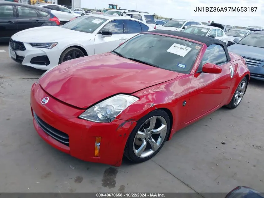 2007 Nissan 350Z Enthusiast VIN: JN1BZ36A97M653187 Lot: 40670658