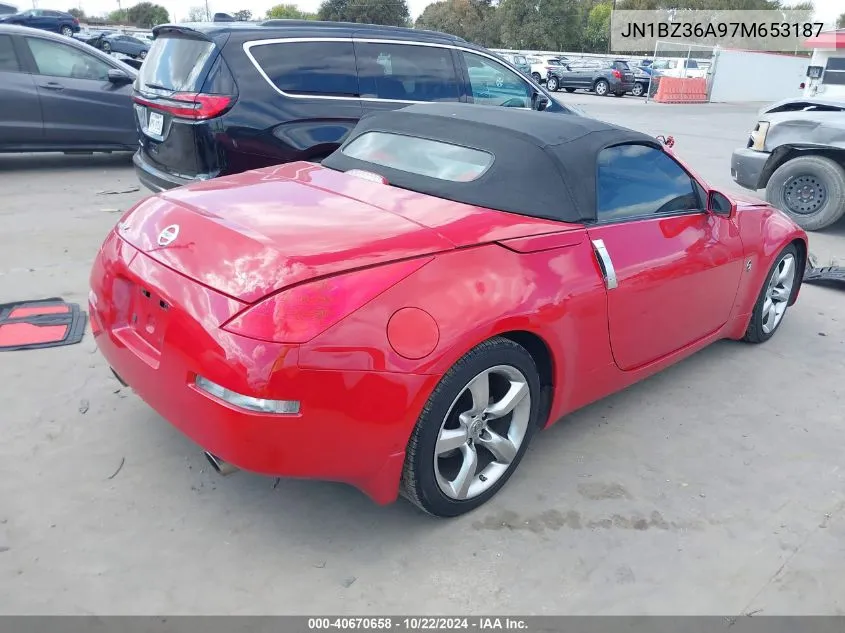 2007 Nissan 350Z Enthusiast VIN: JN1BZ36A97M653187 Lot: 40670658