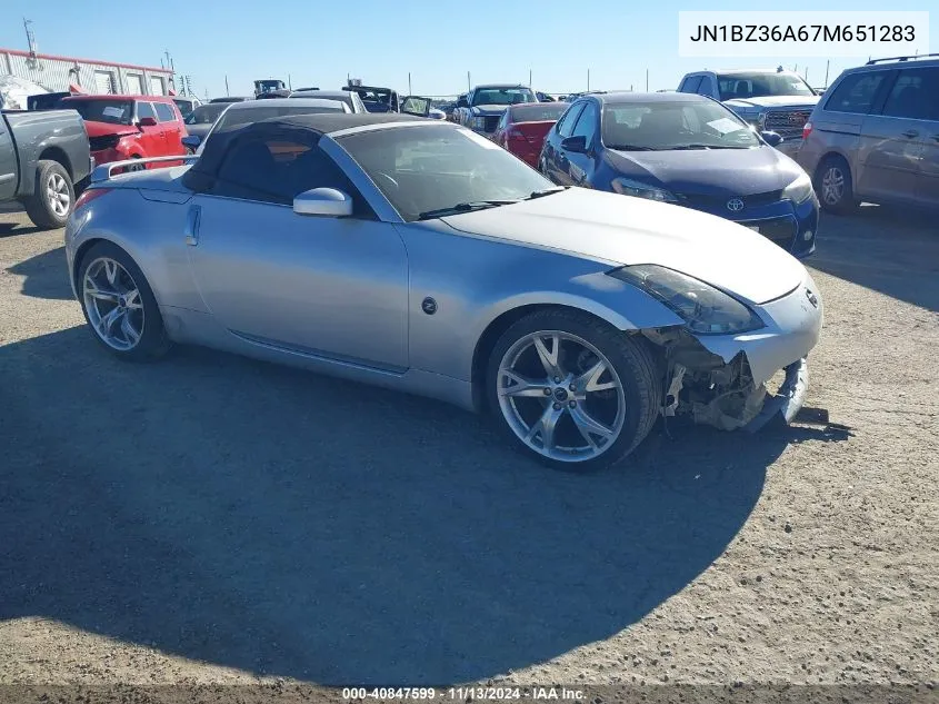 JN1BZ36A67M651283 2007 Nissan 350Z Touring