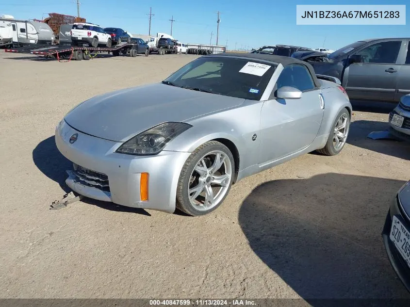 JN1BZ36A67M651283 2007 Nissan 350Z Touring