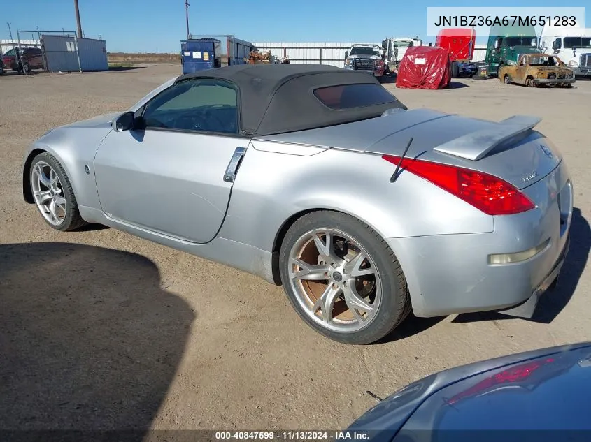 JN1BZ36A67M651283 2007 Nissan 350Z Touring