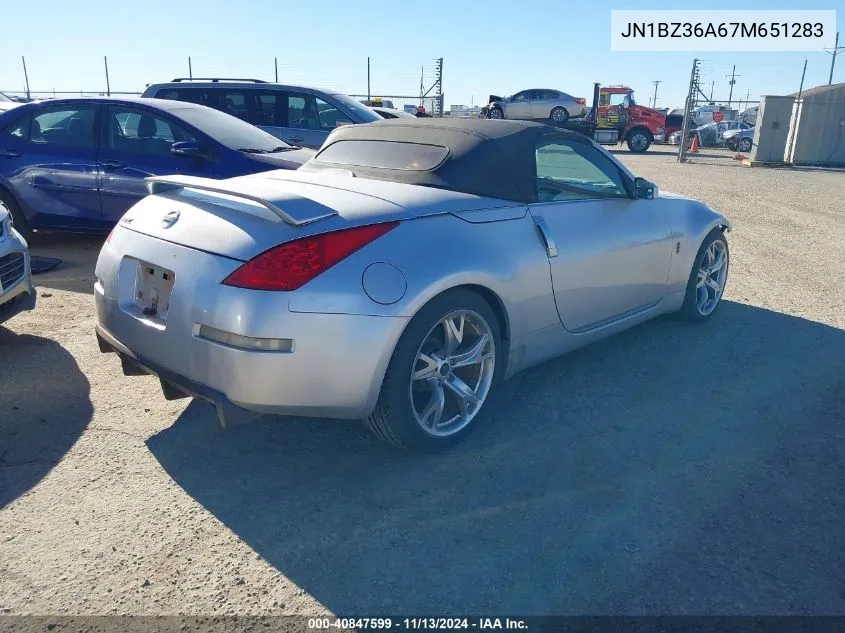 JN1BZ36A67M651283 2007 Nissan 350Z Touring