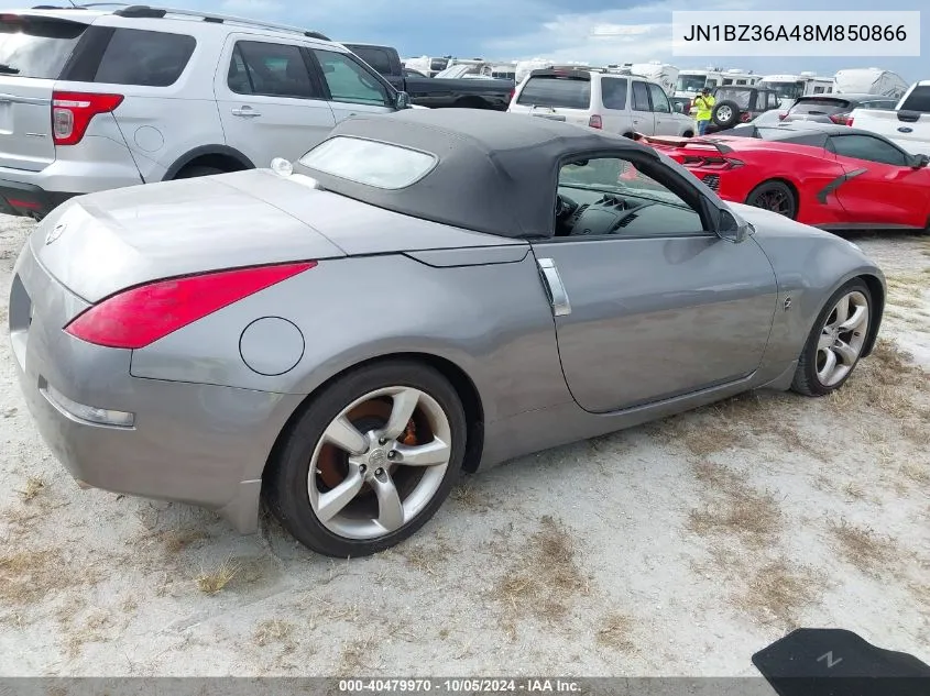 2008 Nissan 350Z Grand Touring VIN: JN1BZ36A48M850866 Lot: 40479970