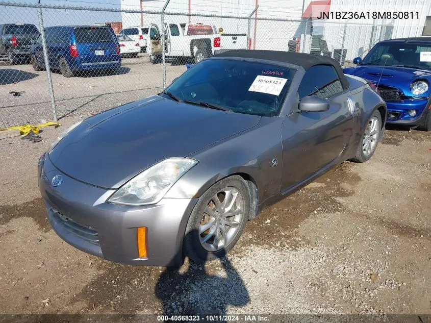 2008 Nissan 350Z Enthusiast VIN: JN1BZ36A18M850811 Lot: 40568323