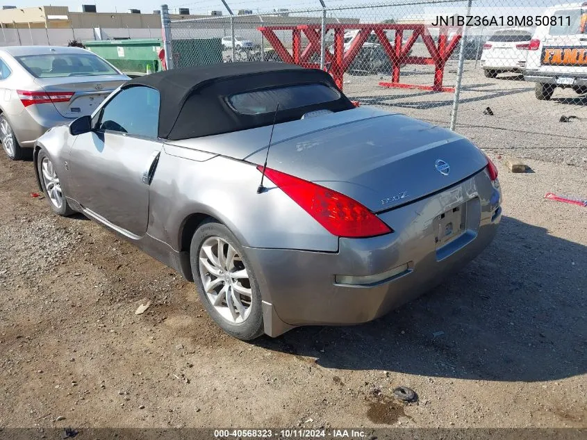 2008 Nissan 350Z Enthusiast VIN: JN1BZ36A18M850811 Lot: 40568323