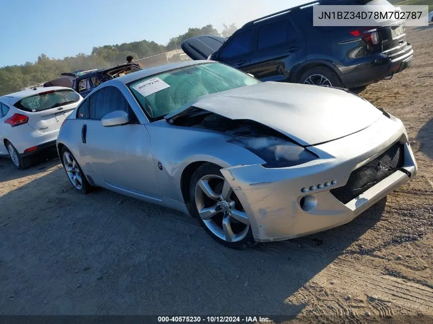 2008 Nissan 350Z Coupe VIN: JN1BZ34D78M702787 Lot: 40575230