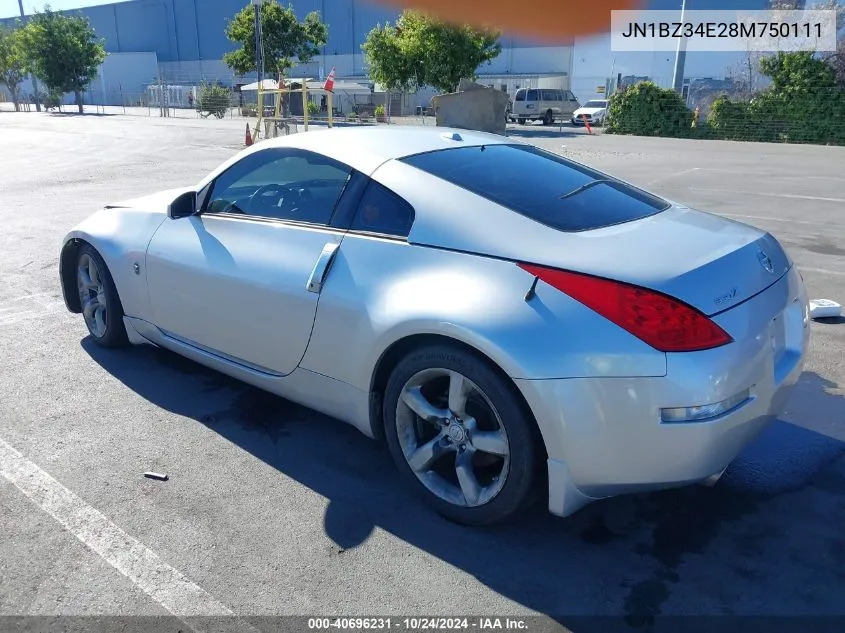 JN1BZ34E28M750111 2008 Nissan 350Z Touring