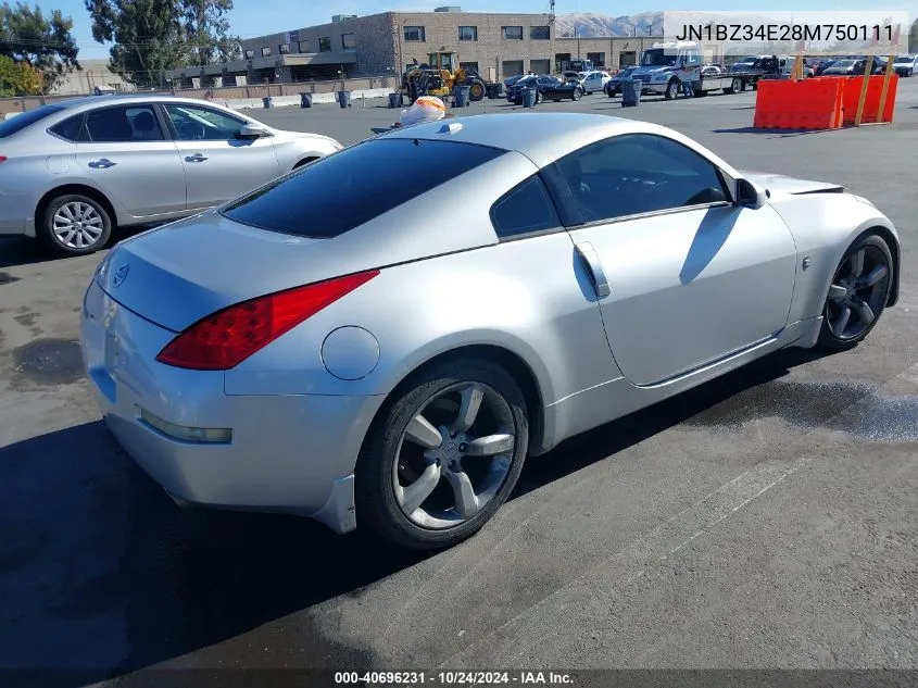 JN1BZ34E28M750111 2008 Nissan 350Z Touring