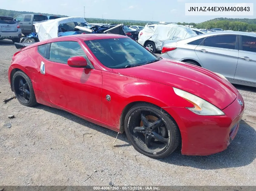 2009 Nissan 370Z Touring VIN: JN1AZ44EX9M400843 Lot: 40067260