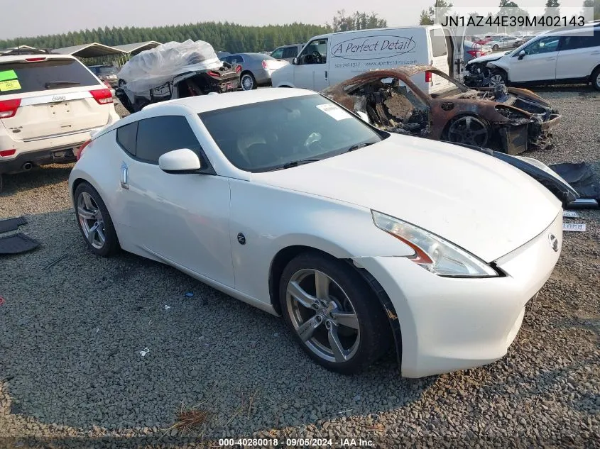 2009 Nissan 370Z VIN: JN1AZ44E39M402143 Lot: 40280018