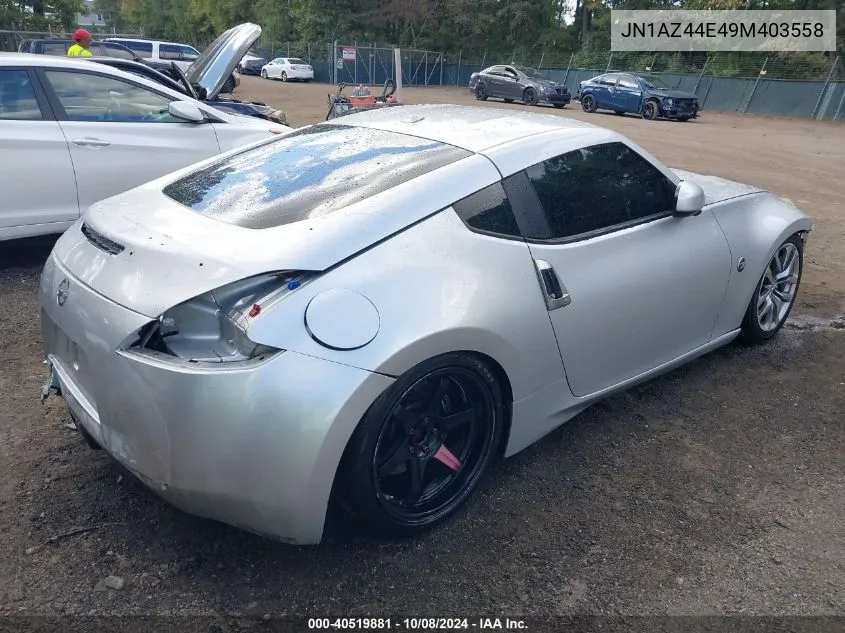 2009 Nissan 370Z Touring VIN: JN1AZ44E49M403558 Lot: 40519881