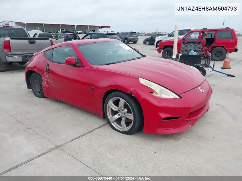 2010 Nissan 370Z VIN: JN1AZ4EH8AM504793 Lot: 39075440