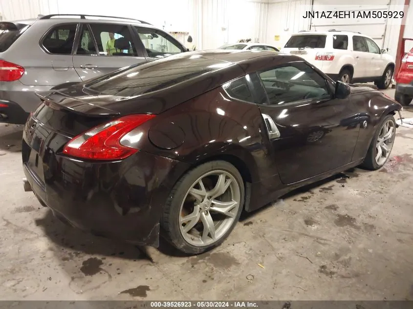 2010 Nissan 370Z VIN: JN1AZ4EH1AM505929 Lot: 39526923