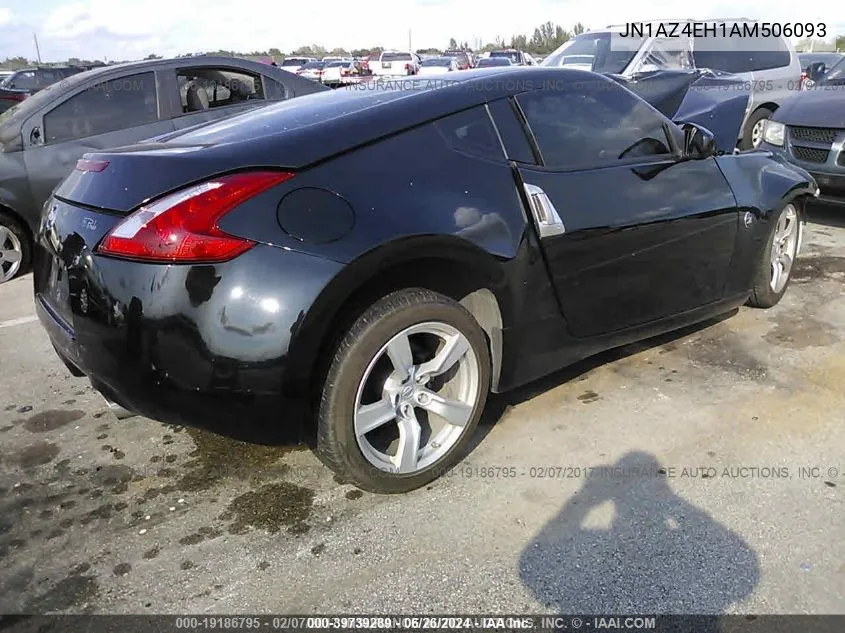 2010 Nissan 370Z VIN: JN1AZ4EH1AM506093 Lot: 39739289